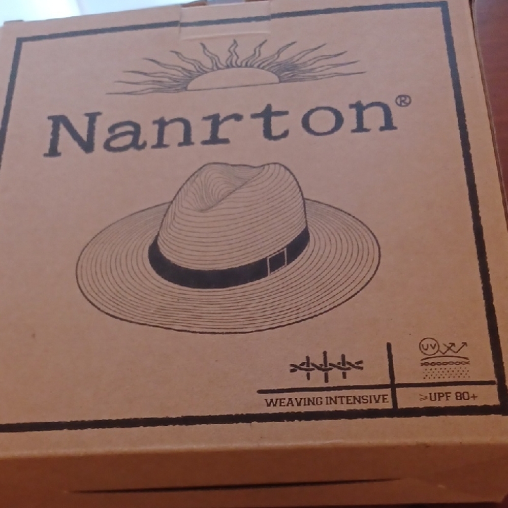 Nanrton Straw Hat Unisex Hat Foldable,lightweight, Adjustable Upf 80+